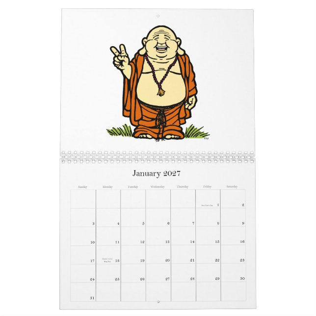 A vida é um calendário bonito da coisa (Jan 2027)