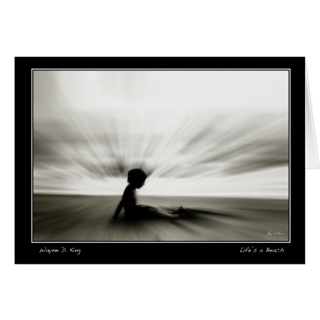 A vida é um cartão de praia (Frente Horizontal)