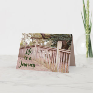 A vida é um cartão de saudação de viagem