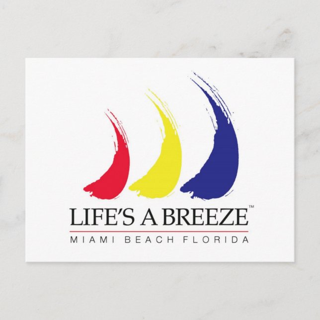 A vida é um cartão postal Breeze_Miami Beach (Frente)