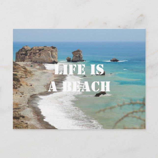 A Vida É Um Cartão Postal de Praia (Frente)