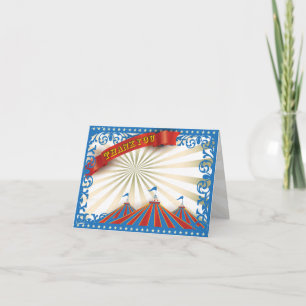 A VIDA É UM Cartões de agradecimentos DE CIRCO