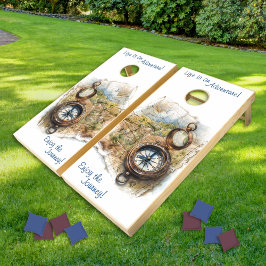 A Vida É Um Conjunto De Cornhole Vintage De Aventu