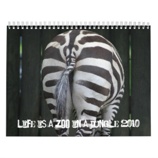 A vida é um jardim zoológico em um calendário 2010