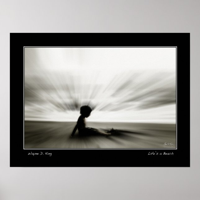 A vida é um Poster de praia (Frente)