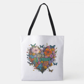 A vida é uma aventura - Shoulder Tote Bag
