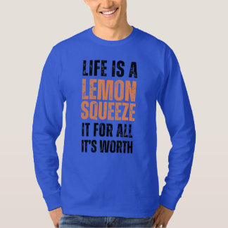 A vida é uma camisa de manga longa de limão - Moti