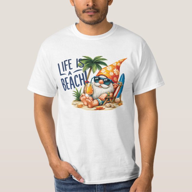 A vida é uma camiseta de praia (Frente)
