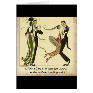A vida é uma dança:  Cartão