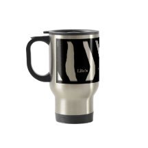 A vida é uma selva! caneca de viagem