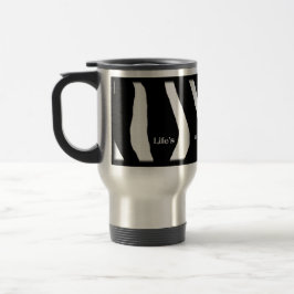 A vida é uma selva! caneca de viagem
