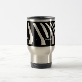 A vida é uma selva! caneca de viagem