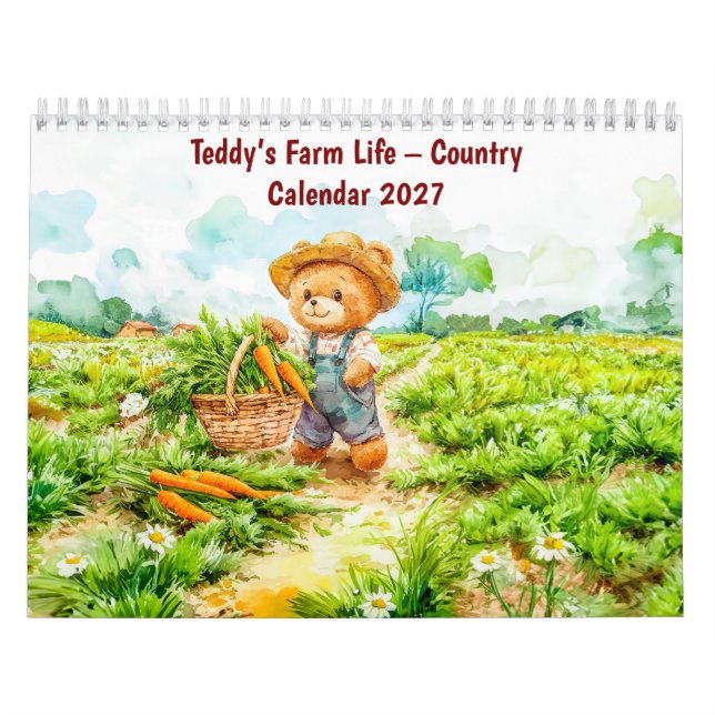 A Vida na Fazenda do Teddy – Calendário Rural (Capa)