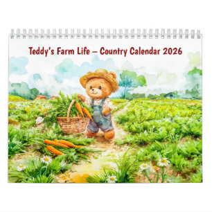 A Vida na Fazenda do Teddy – Calendário Rural 2026