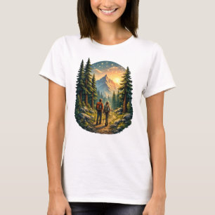 A vida no acampamento parece certa – Camiseta Mead