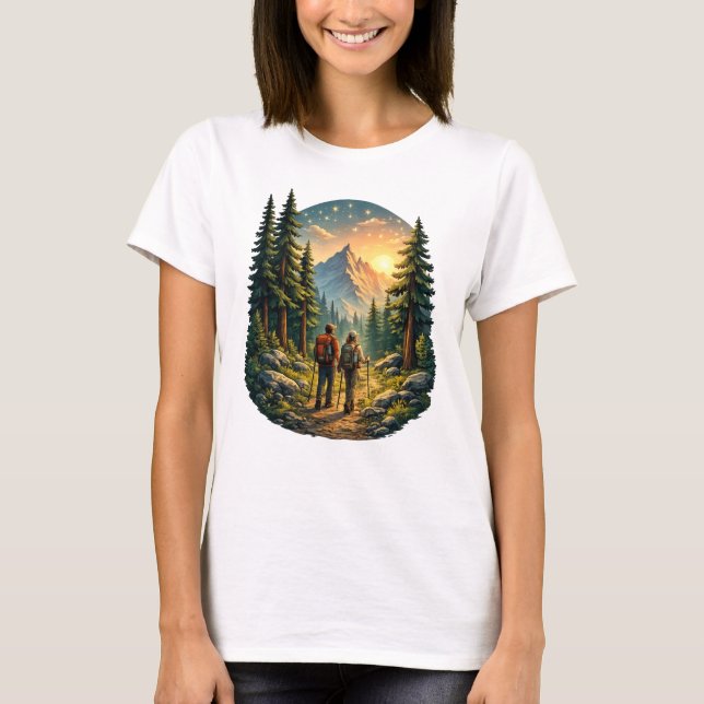A vida no acampamento parece certa – Camiseta Mead (Frente)
