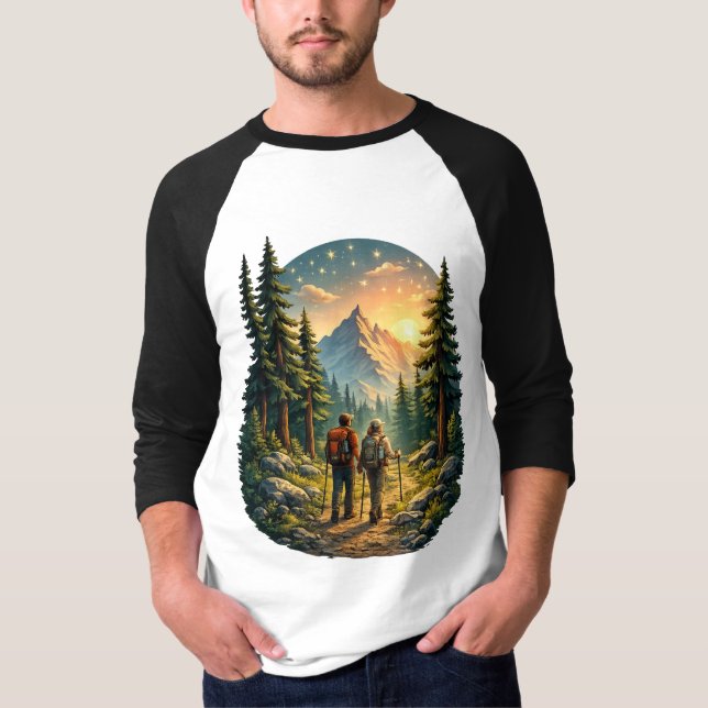 A Vida no Acampamento Sente-se Certa – Camiseta Tr (Frente)