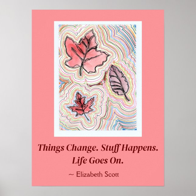 A vida vai para o Poster (Frente)