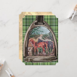 a view through a stirrup