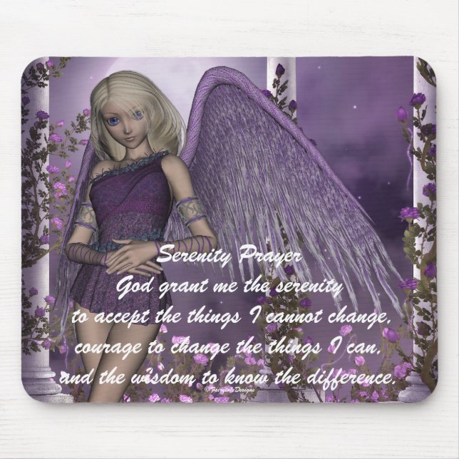 A violeta do anjo encanta Mousepad (Frente)