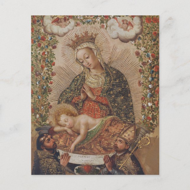 A Virgem Adorando o Natal da Criança Cristo (Frente)