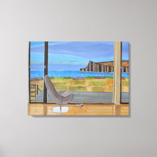 A visualização a partir da canvas da janela