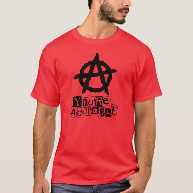 A Você é Adorável Camiseta do símbolo da Anarquia (Frente)