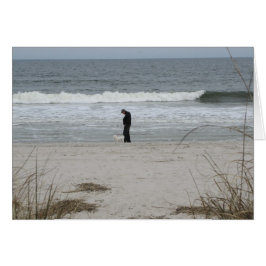 "A Walk on the Beach" - Cartão