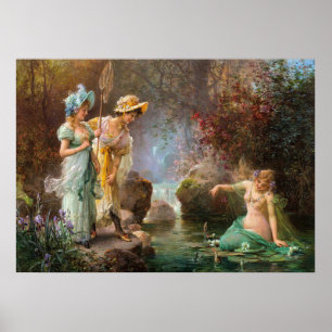 A Water Idyll by Hans Zatzka - poster