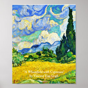 "A WHEATFIELD", POR VINCENT VAN GOGH POSTER