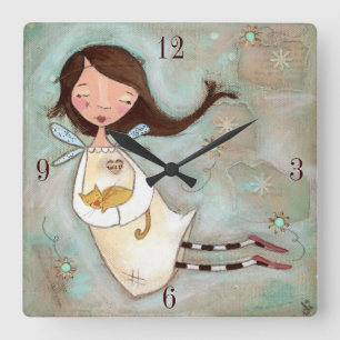 A Wing e A PUrr - Relógio de Parede