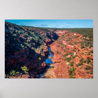 A Z-Bend de Kalbarri, Austrália - Poster
