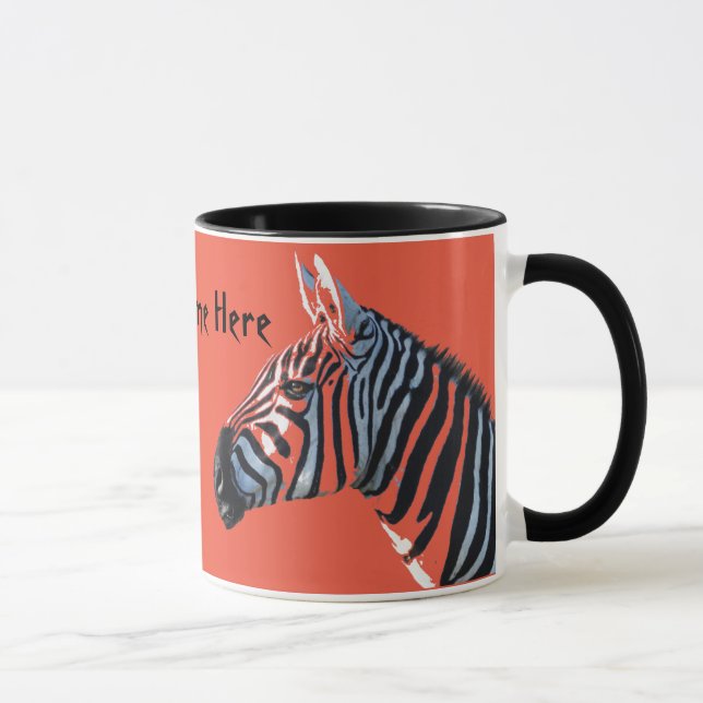 A zebra dirige a caneca (Direita)