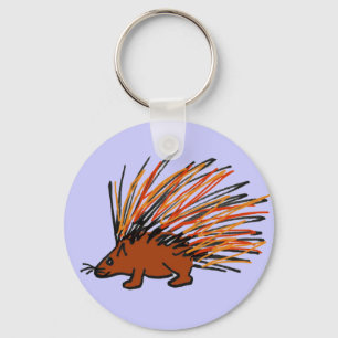 AA- Funky Porcupine Chaveiro
