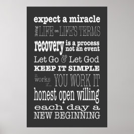 AA Slogans & Sayings 2 Poster