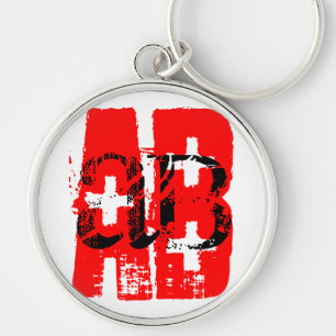 AB + Tipo de sangue - Chaveiro