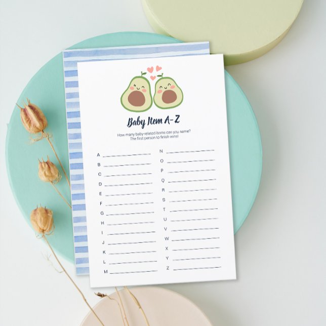 Abacate Gênero Chá de fraldas neutro (Avocado Gender Neutral Baby Shower Baby Items)