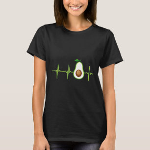 Abacate Heartbeat Camisa Avocado Presente Homens V