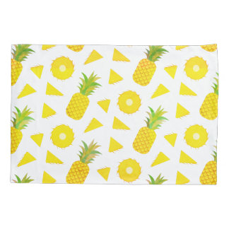 Abacaxi Amarelo Padrão de Frutas Verde Moderno