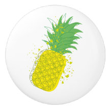 Abacaxi Ensolarado Arte Gráfica Moderna Amarelo Ve