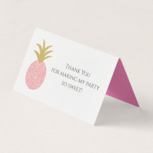 Abacaxi Goody Bag Topper da Bag Pink Glitter