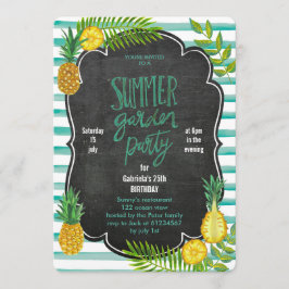 Abacaxi Tropical | Convite de Festa Luau de Verão