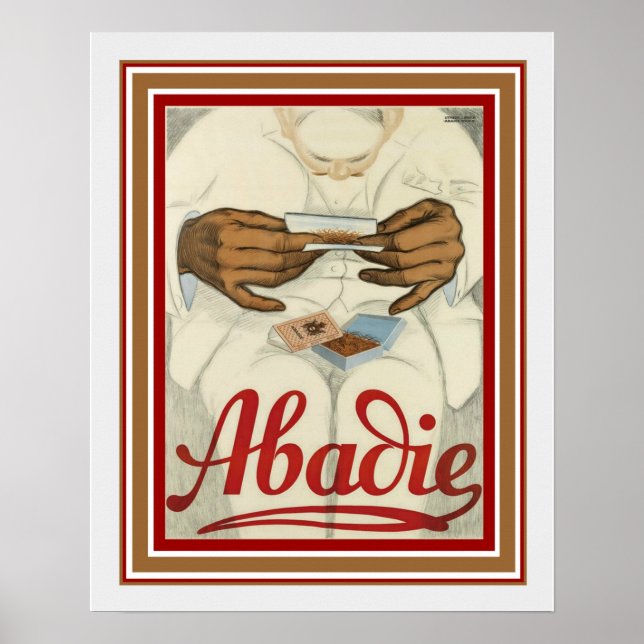 Abadie Cigarette Paper Ad Poster 16 x 20 (Frente)
