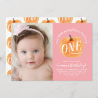 Abaixar Abóbora Outono Primeiro Convite de Anivers