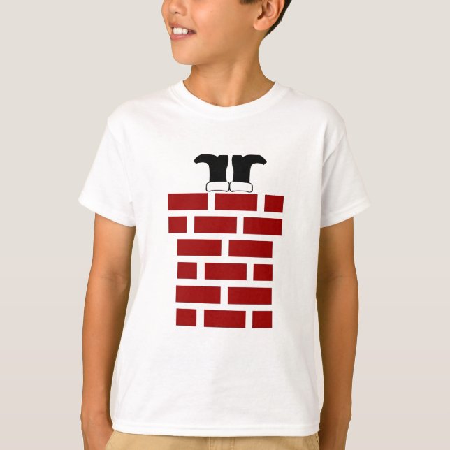 Abaixo da chaminé - t-shirt dos miúdos (Frente)