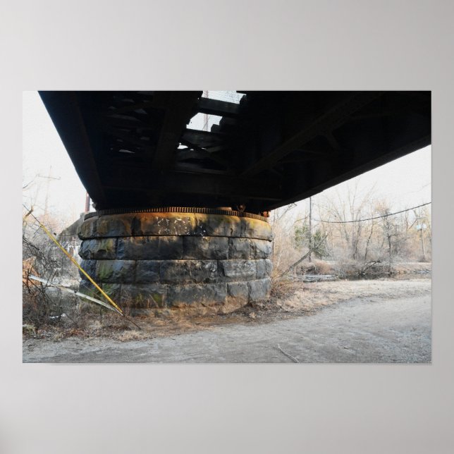 Abaixo de uma Poster de ponte antiga (Frente)