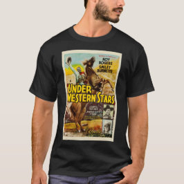Abaixo de Western Stars Cowboy Poster T-Shirt