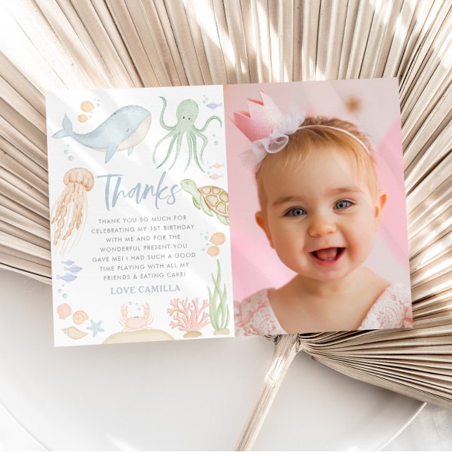 Abaixo Do Cartões de agradecimentos Do Oceano prim (Criador carregado)