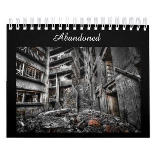 Abandonado: Calendário da fotografia de lugares d