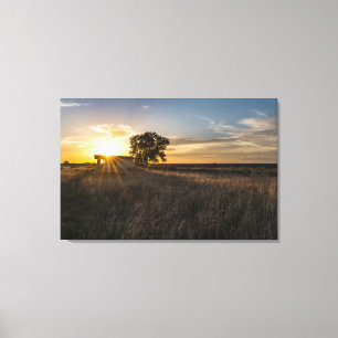 Abandonado Shed Colorado Sunset Canvas